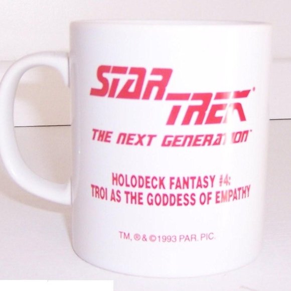 Vintage 90s ST: TNG Goddess of Empathy Mug - Picture 1 of 2